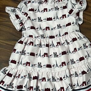 Janie and Jack White and Red Tiered Sundress